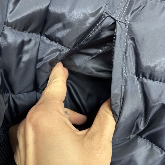 Womens Size XXL Michael Kors Navy Down Filled Long Jacket EUC - Picture 6 of 11